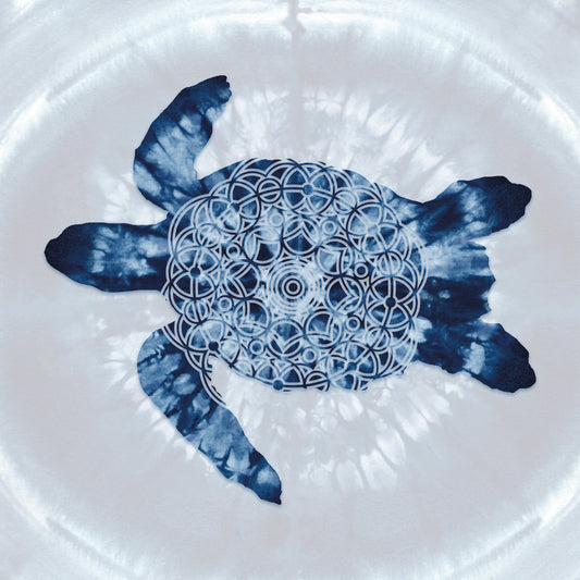 Loggerhead Sea Turtle Mandala Canvas Print