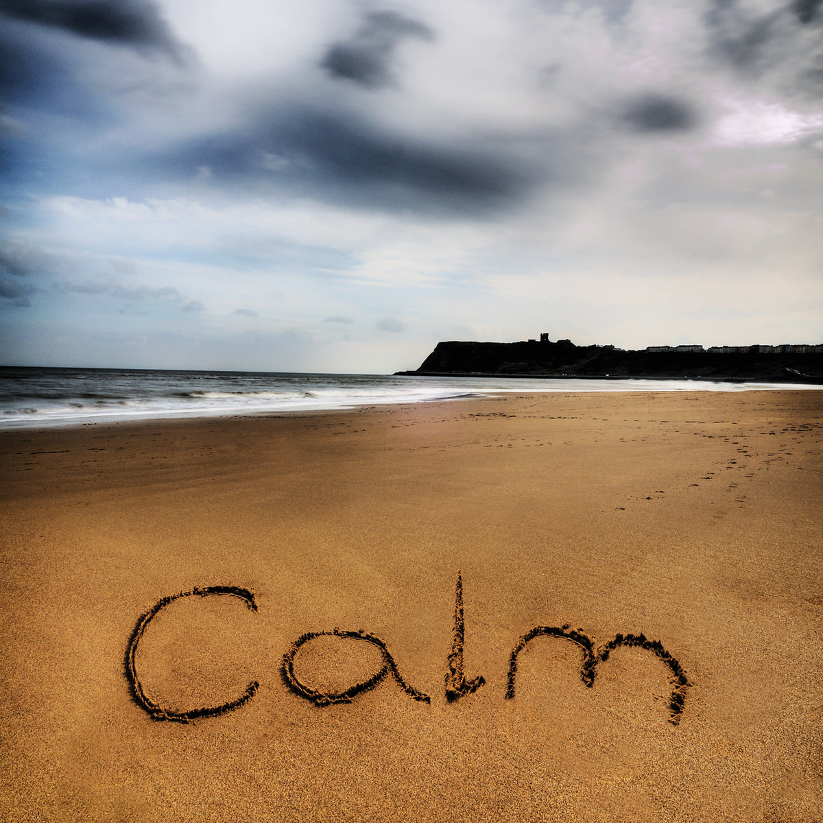 Beach Writing Calm