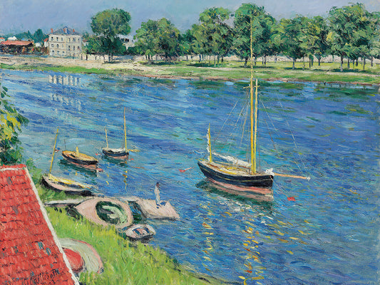 La Seine Ã Argenteuil, bateaux au mouillage (1883)
