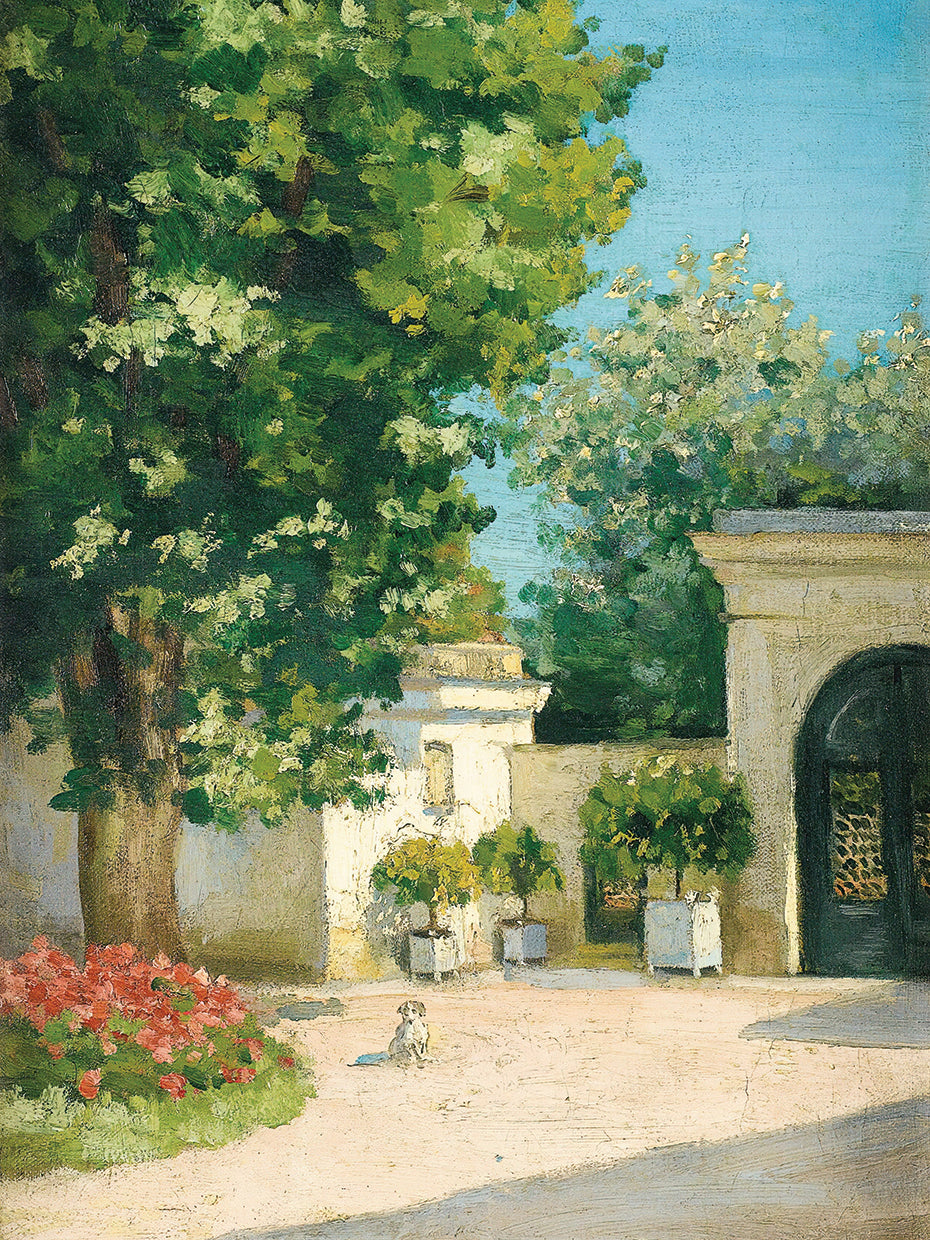 Yerres. De L’Exèdre, Le Porche De La Demeure Familiale (circa 1875)