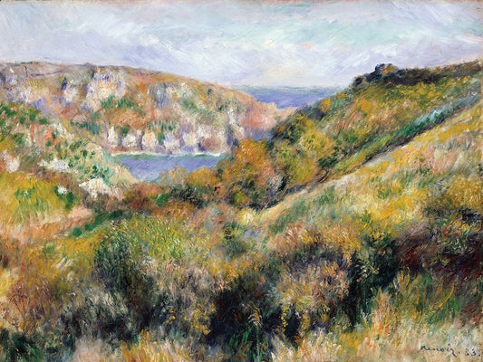 Hills around the Bay of Moulin Huet, Guernsey (1883)