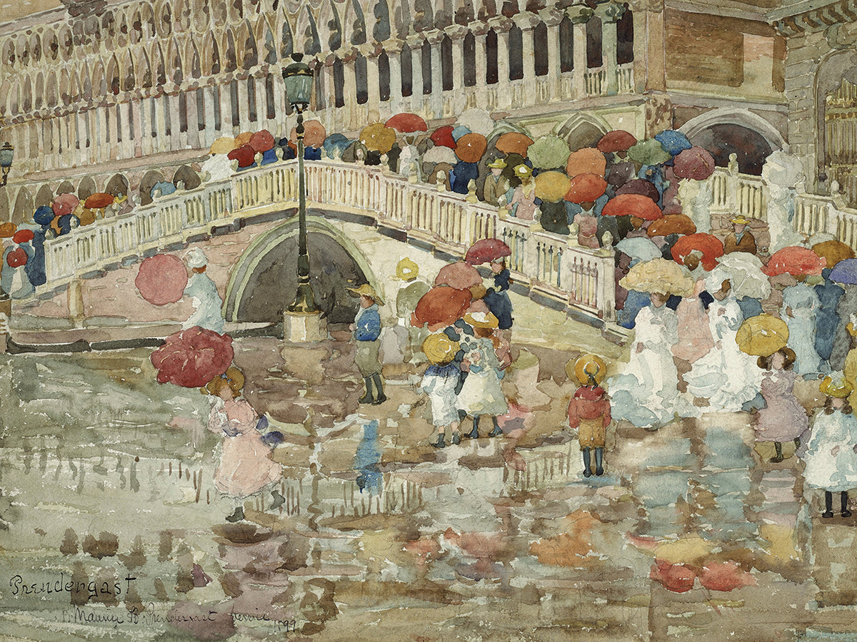 Umbrellas in the Rain (1899)