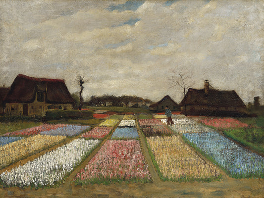 Flower Beds in Holland (c. 1883) Canvas Print