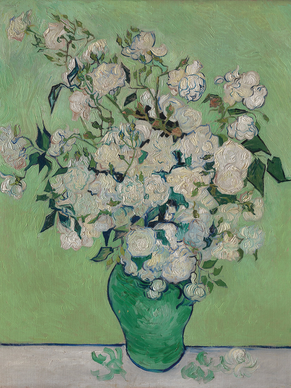Roses (1890) Vertical Wall Art by Vincent Van Gogh | Fine Art Canvas