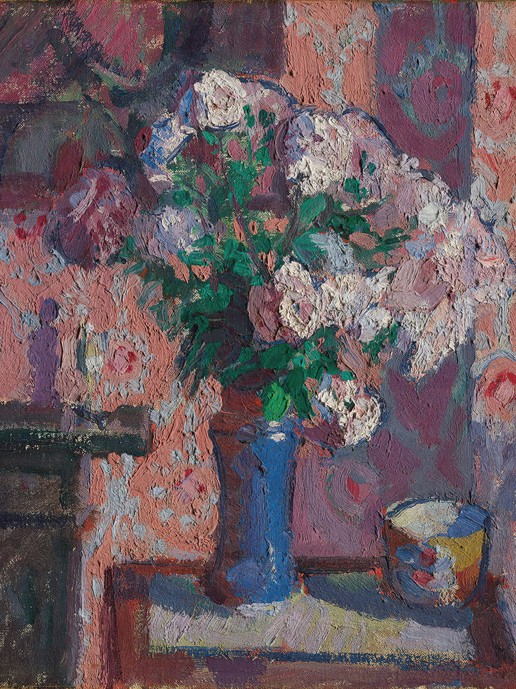 Roses in a Blue Vase (circa 1914-15)
