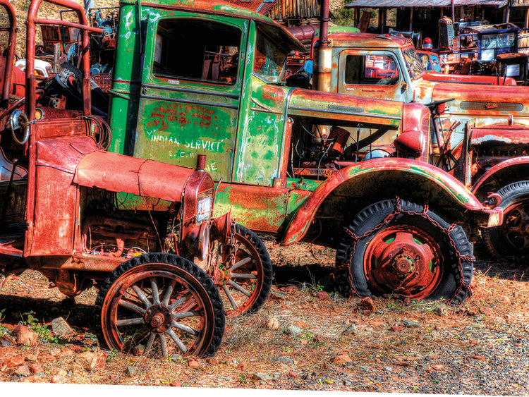 Abandoned trucks, Jerome, Yavapai County, Arizona, USA