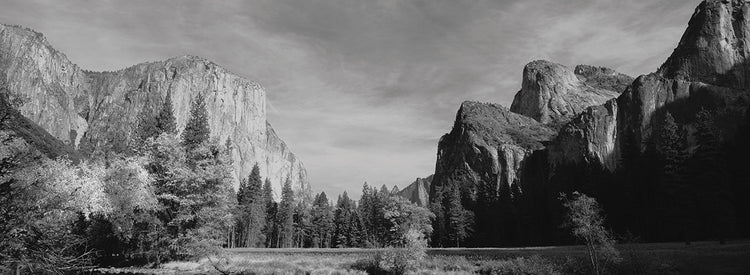 Vista de ángulo bajo de las montañas en un parque nacional, Parque Nacional Yosemite, California, EE. UU. Lienzo