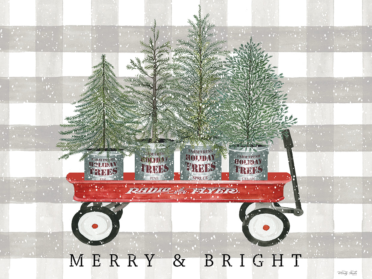 Merry & Bright Tree Wagon