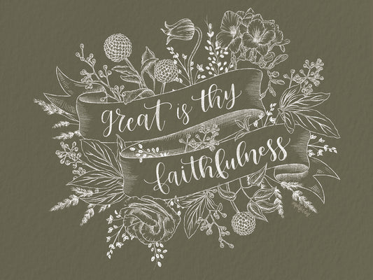 Great is Thy Faithfulness Canvas Print