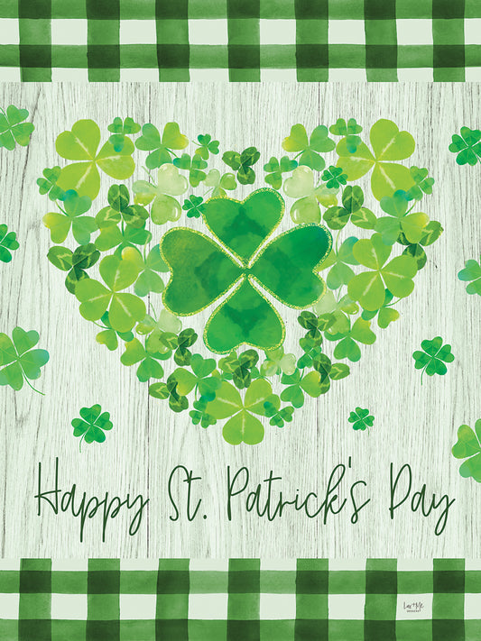 Happy St. Patrick's Day Heart Canvas Print