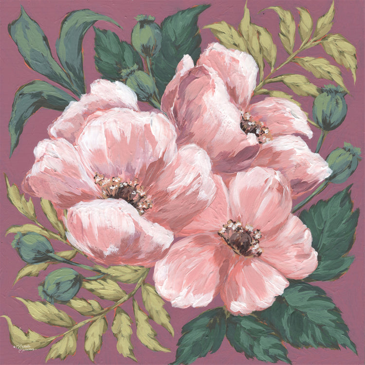 Amapolas rosas Lienzo