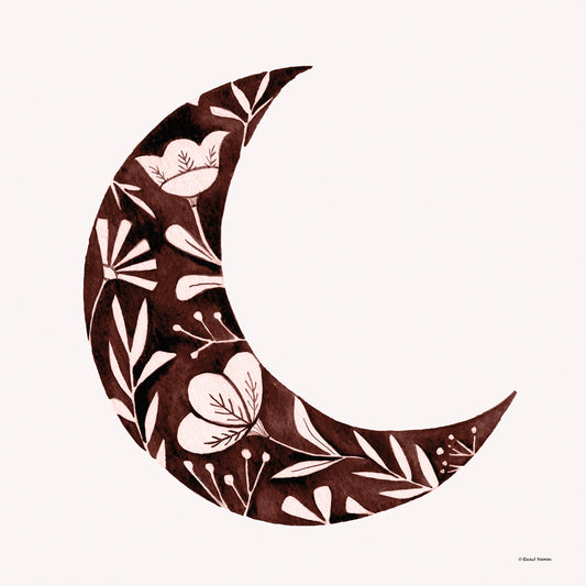 Floral Moon Silhouette