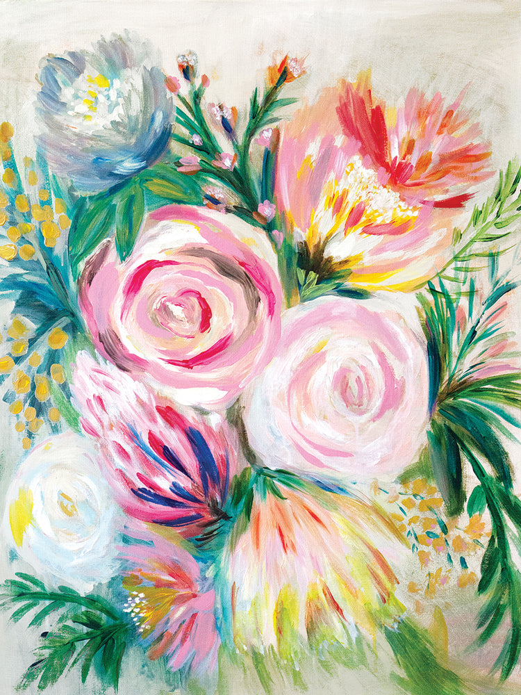 Flores de alegría Lienzo
