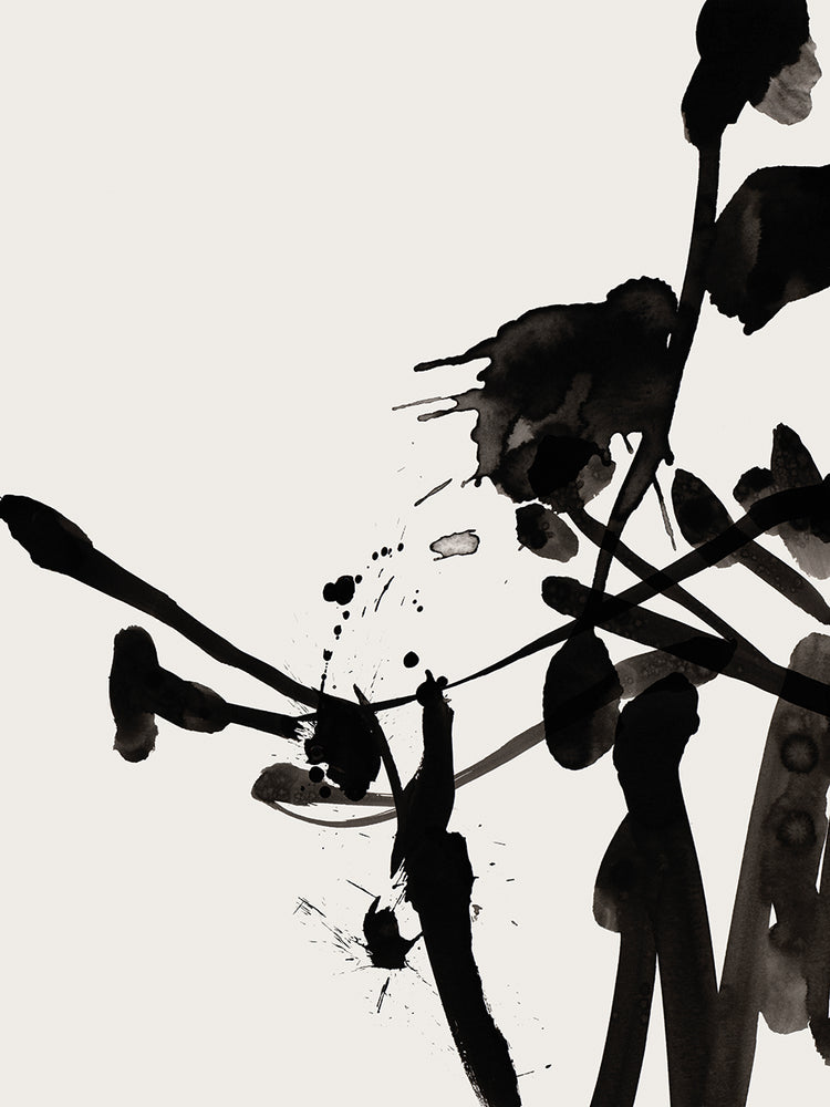 Flores negras II Lienzo