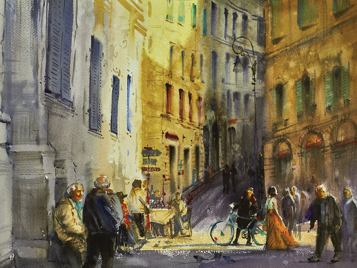 Street In Italy. Urban Landscape