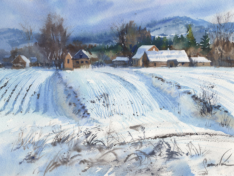 Winter Landscape Snow Scene
