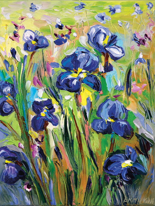 Iris Garden Canvas Print