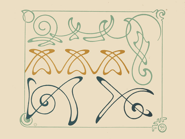 Abstract design based on arabesques (1900)