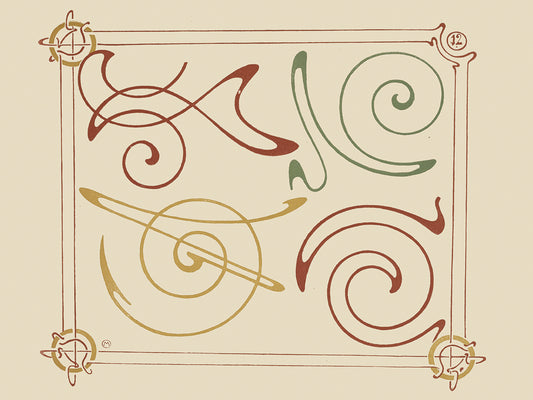Abstract design based on arabesques. (1900)