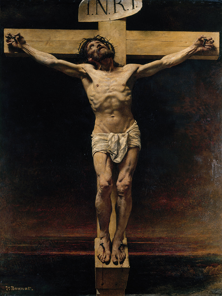 Le Christ en croix (1874) Wall Art by Léon Bonnat | Fine Art Canvas