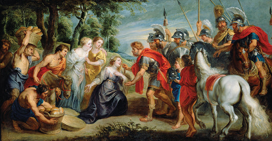 David Meeting Abigail (about 1620s)
