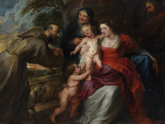 The Holy Family with Saints Francis and Anne and the Infant Saint John the Baptist (early or mid-1630s)
