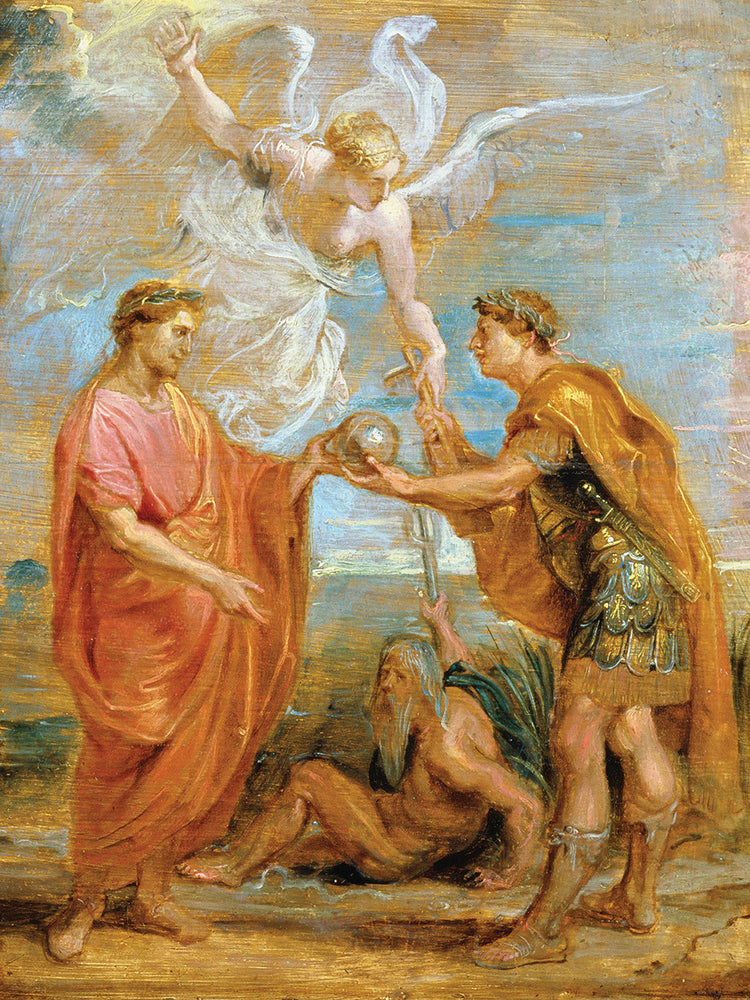 Constancio nombra a Constantino como su sucesor (1622) Lienzo