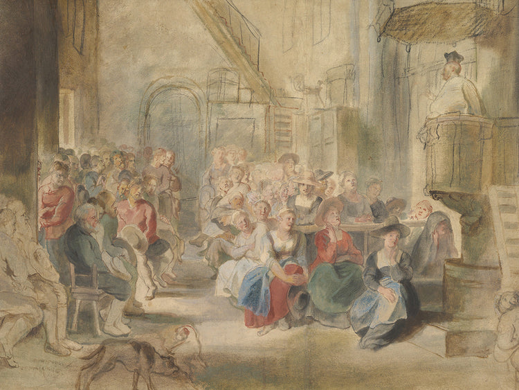 A Sermon in a Village Church (ca. 1630)