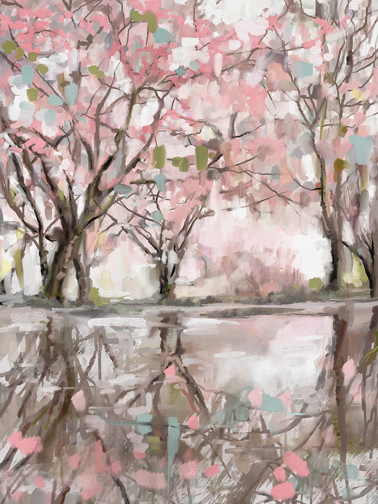 Pink Blossom Reflections