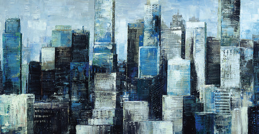 City Blue I Canvas Art