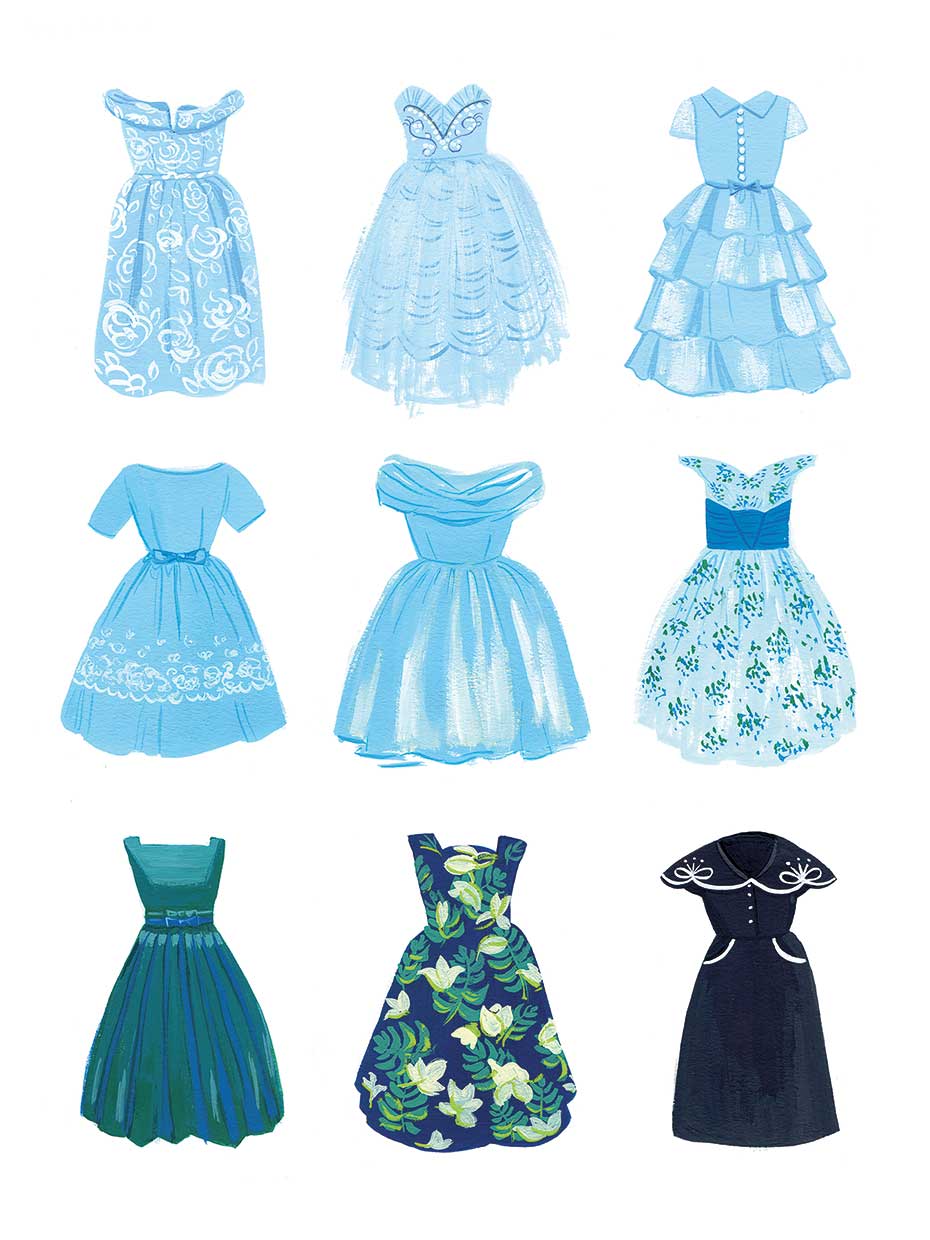 Blue Dresses