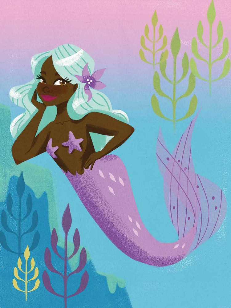 Sirena estrella de mar Lienzo