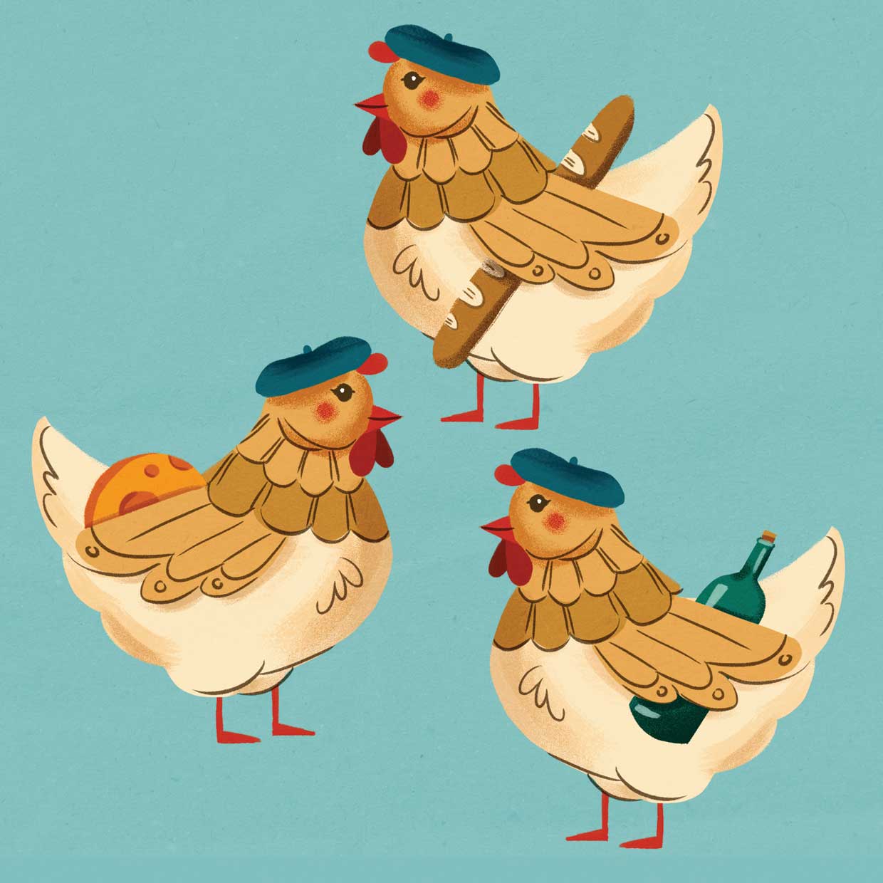 12 Days of Christmas 3 French Hens