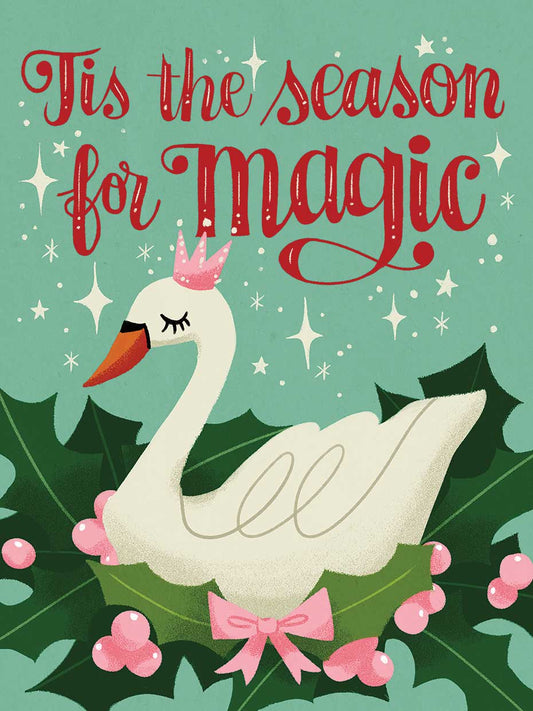 Swan Season For Magic Canvas Print