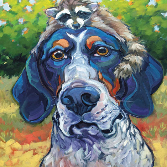 Coonhound Canvas Print