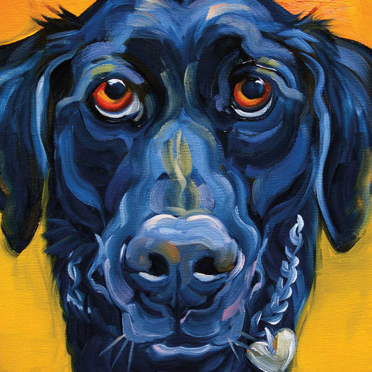Black Dog Canvas Print