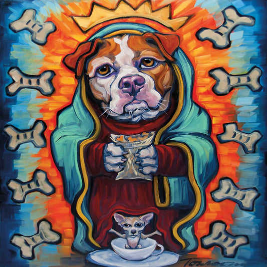 Our Lady of Perpetual Dog Biscuits Canvas Print
