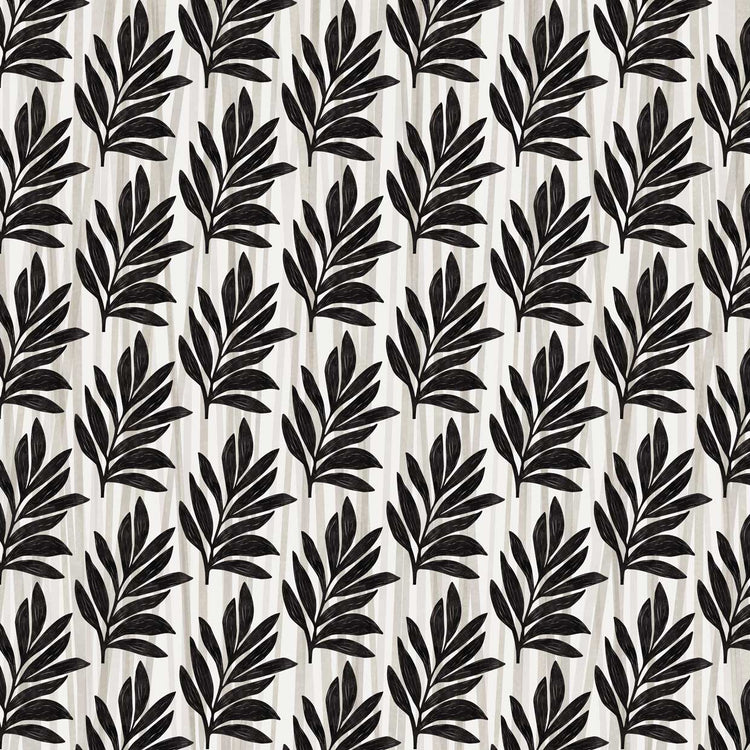 Monochrome Leaf Pattern