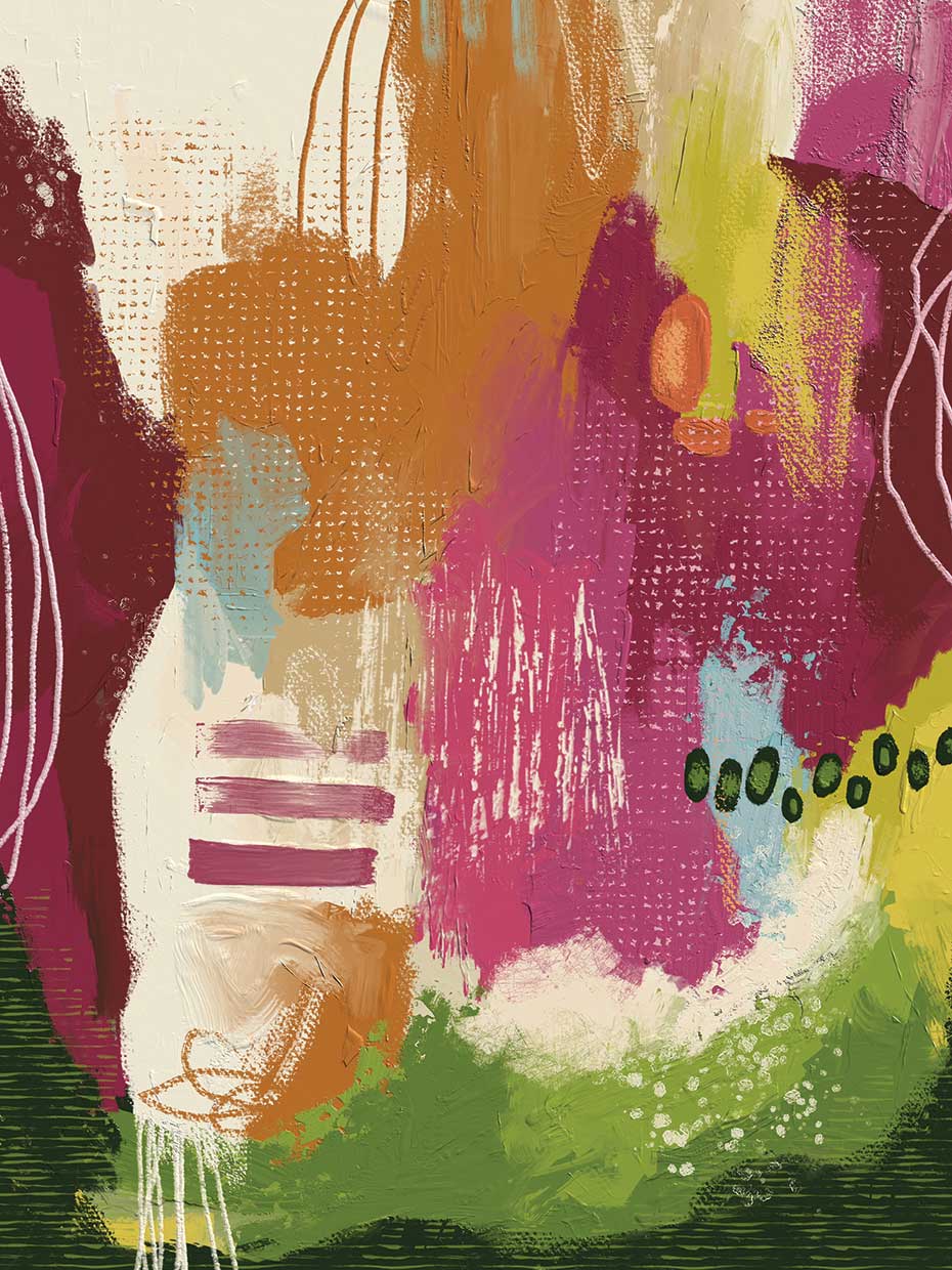 Green Pink abstract