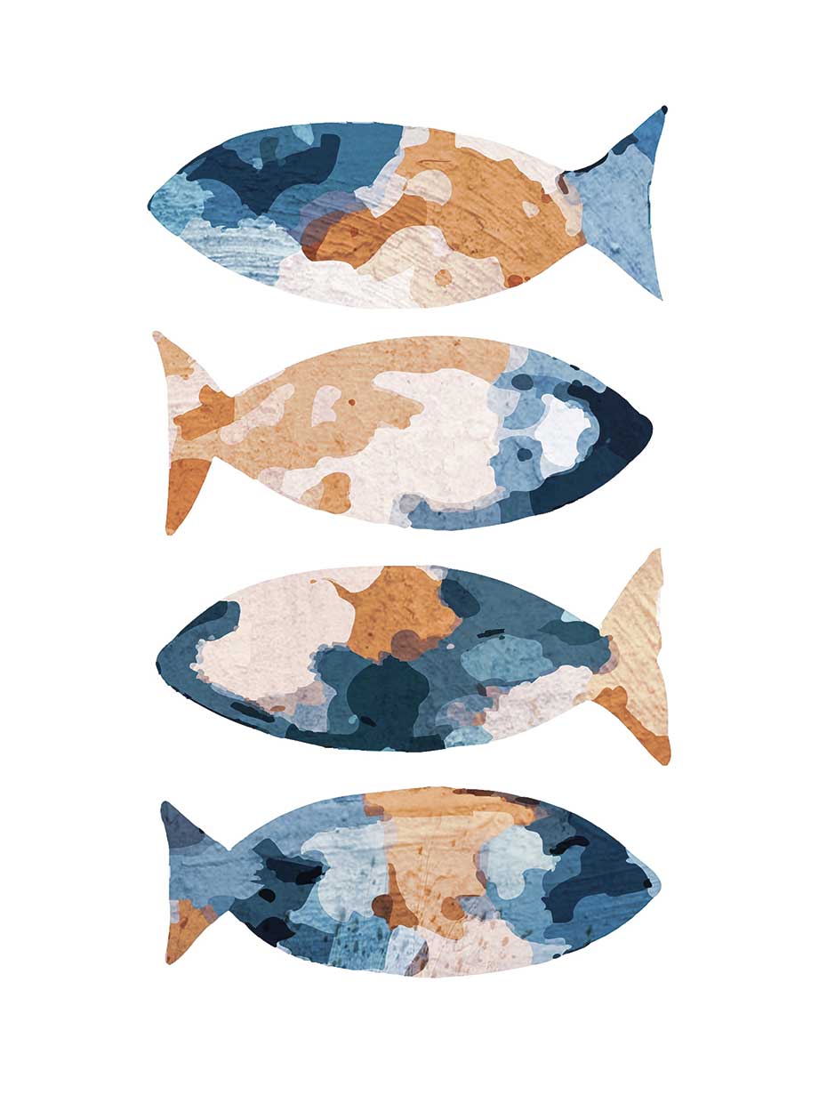 Fish Blue Orange