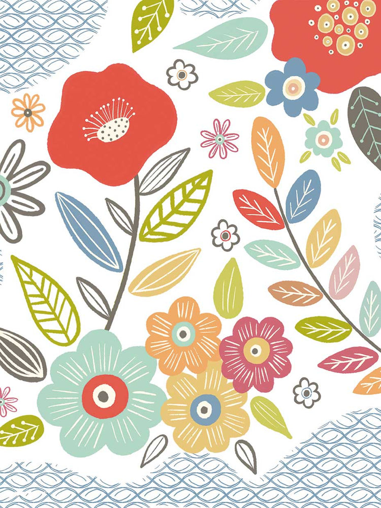 Ilustración floral Lienzo