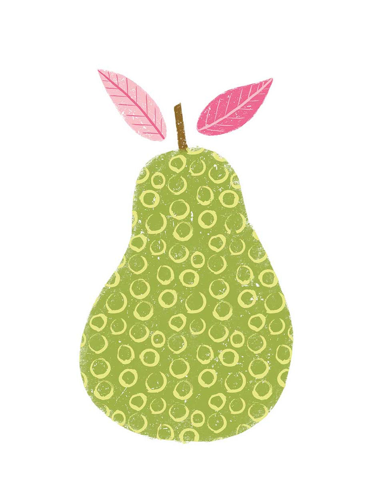 Pera verde fruta Lienzo