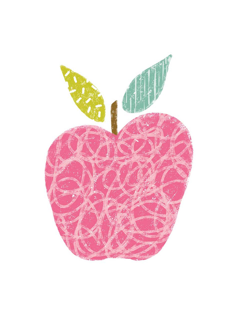 Fruta manzana rosa Lienzo
