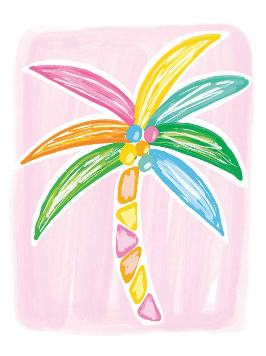 Palm Pink Canvas Print