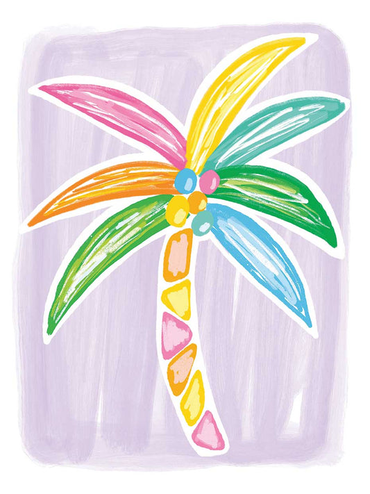 Palm Purple Canvas Print