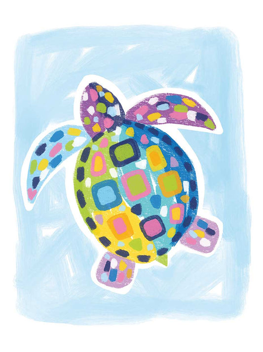 Blue Turtle Canvas Print