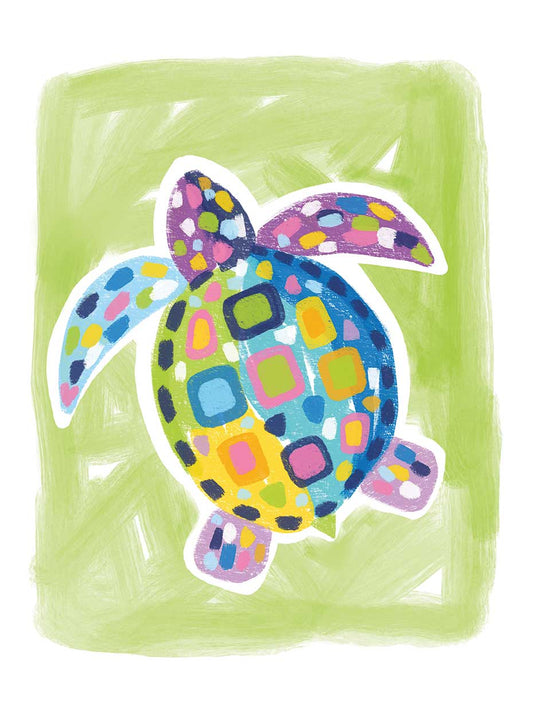Green Turtle Canvas Print