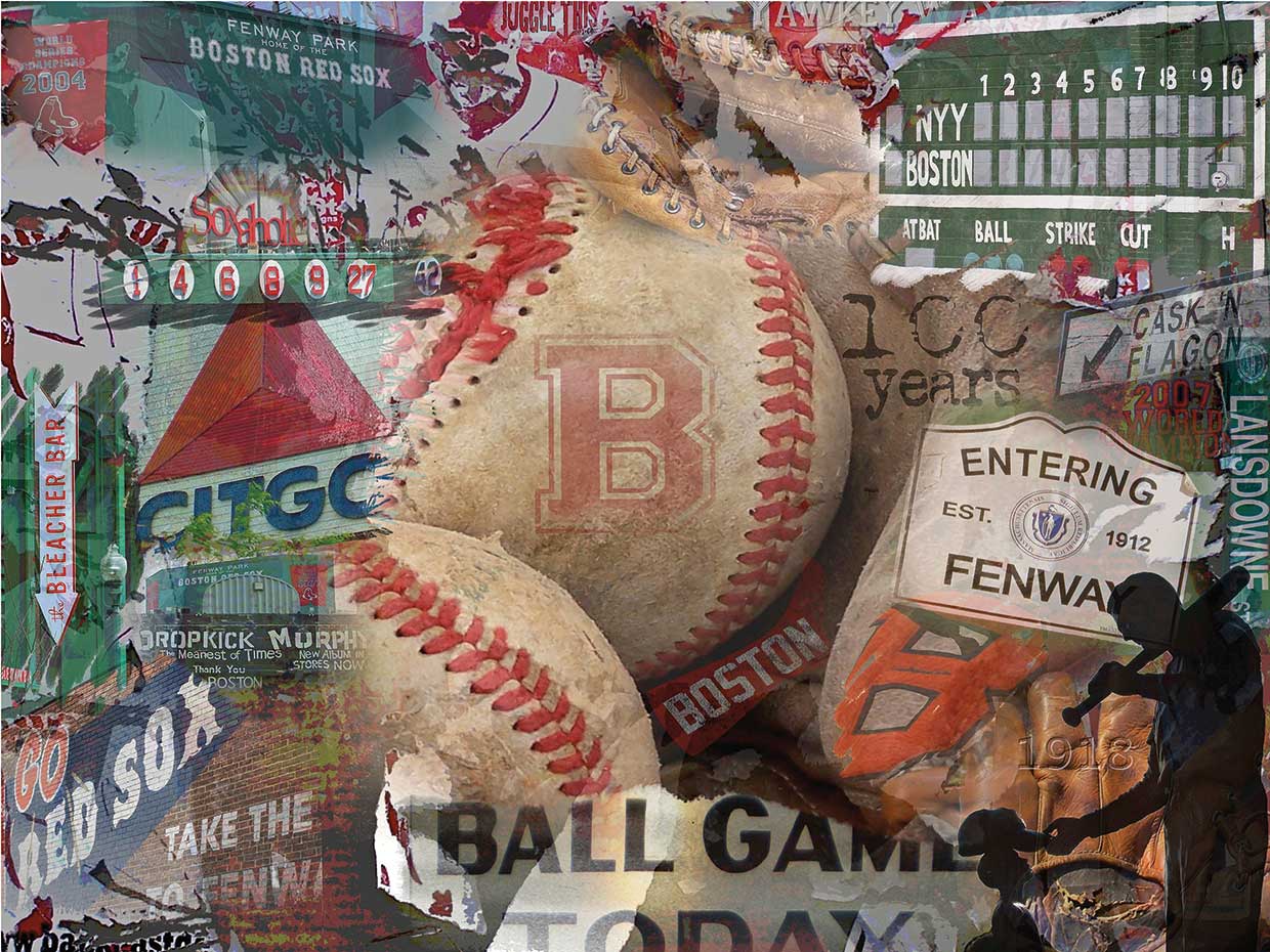 Entrando en Fenway 18X24 Lienzo