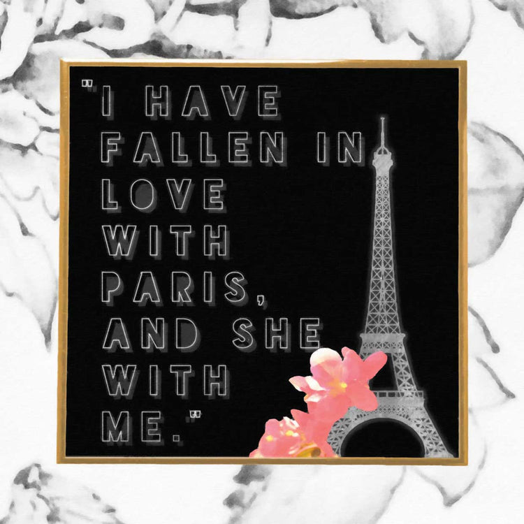 Paris Series Painted I Have Fallen in Love with Paris 24x24
