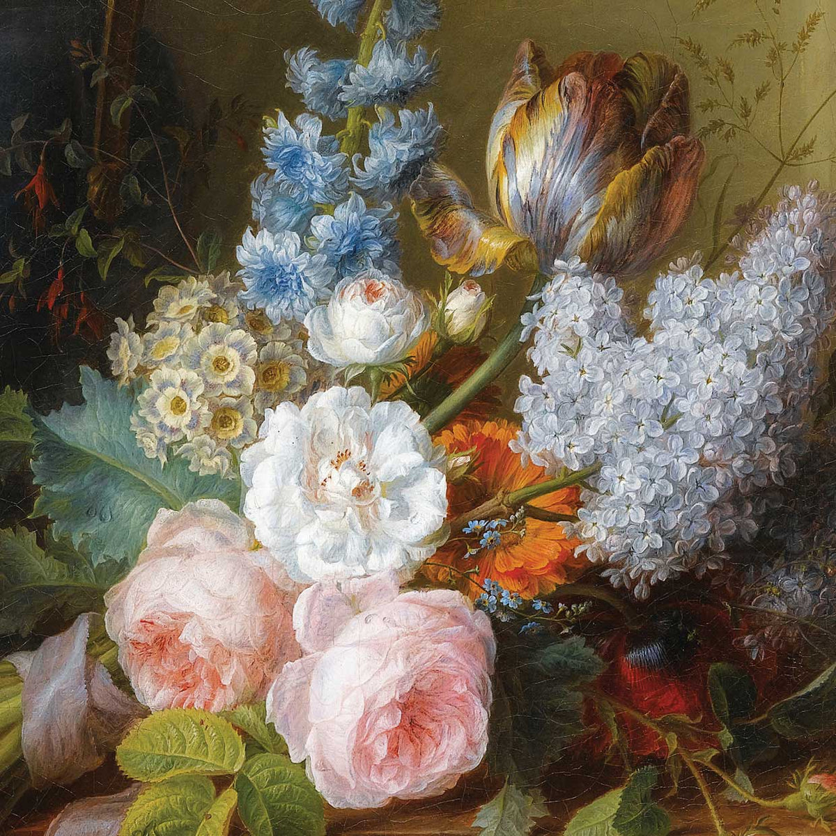 Bouquet de Fleurs New Take van Spaendonck 40x40